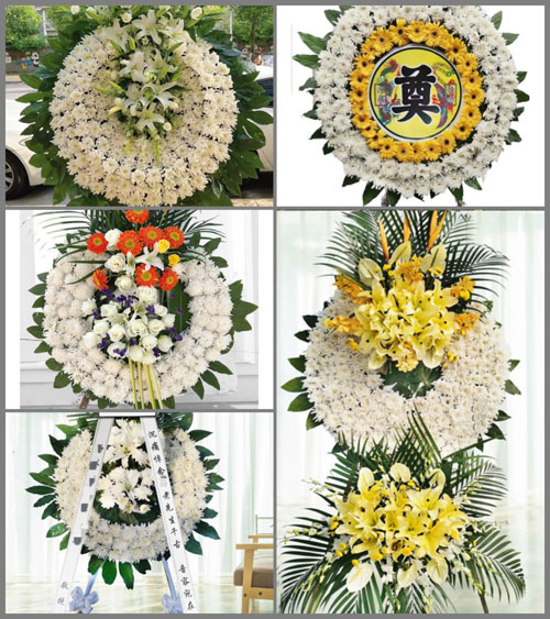 福建漳州平和县秀峰乡文田村花圈速递